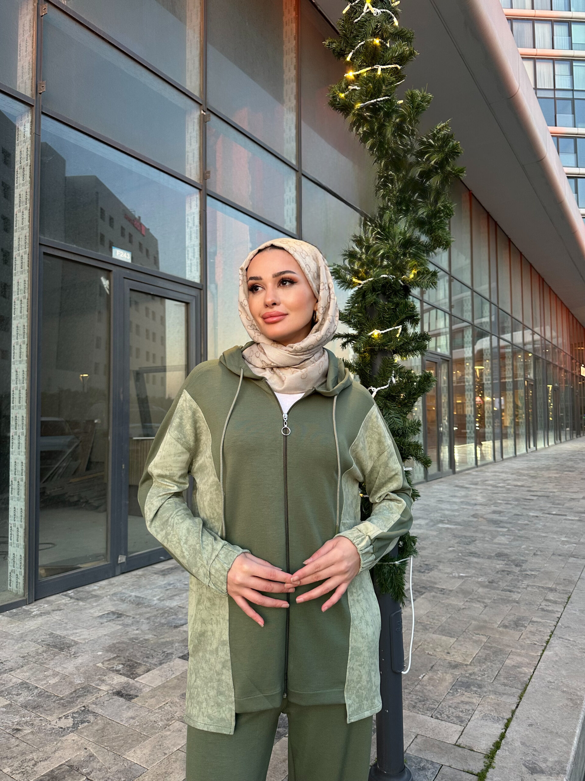 Alo Vintage İkili Takım - Haki - Görsel 4