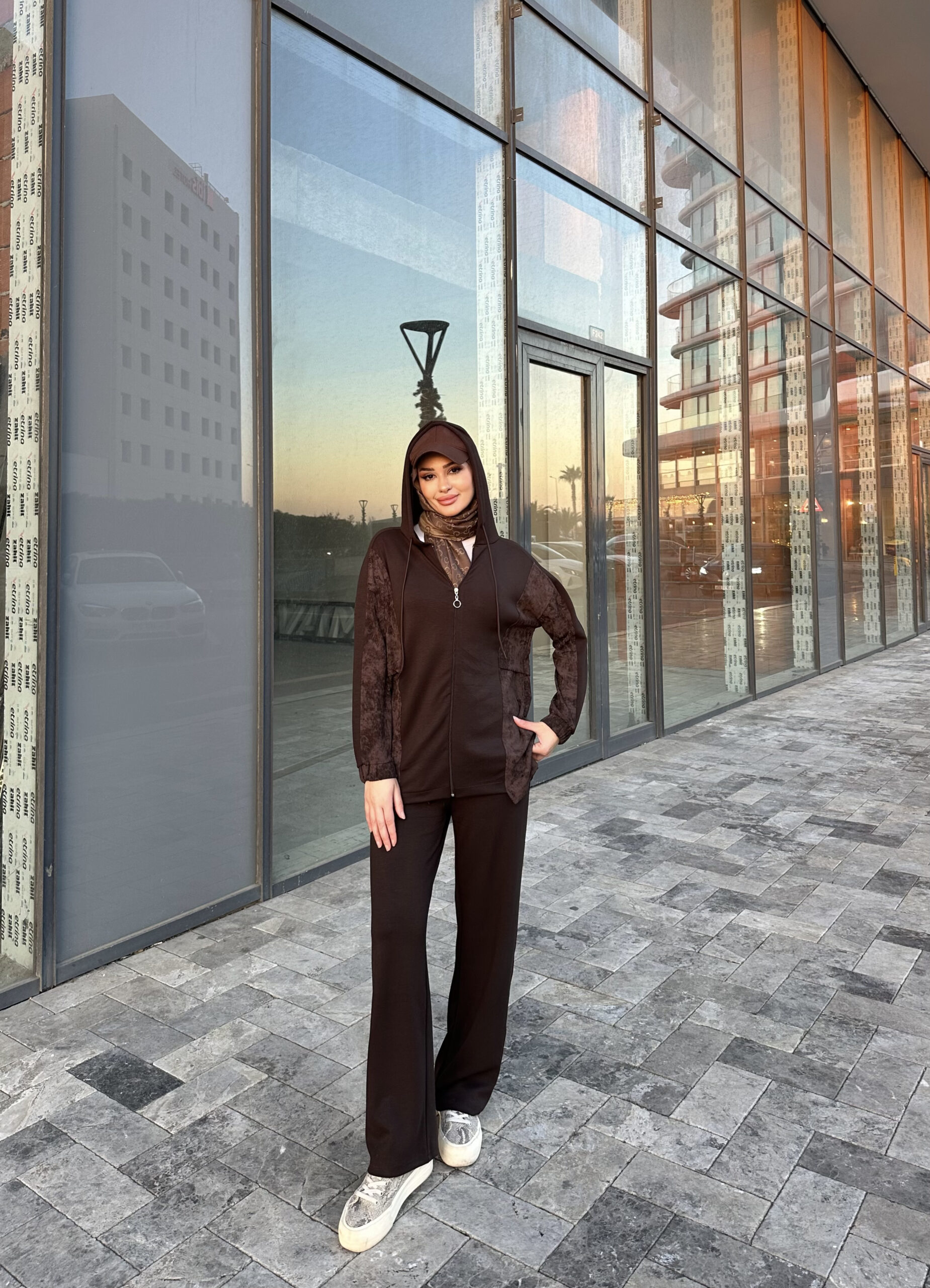 Alo Vintage İkili Takım - Kahve - Görsel 4