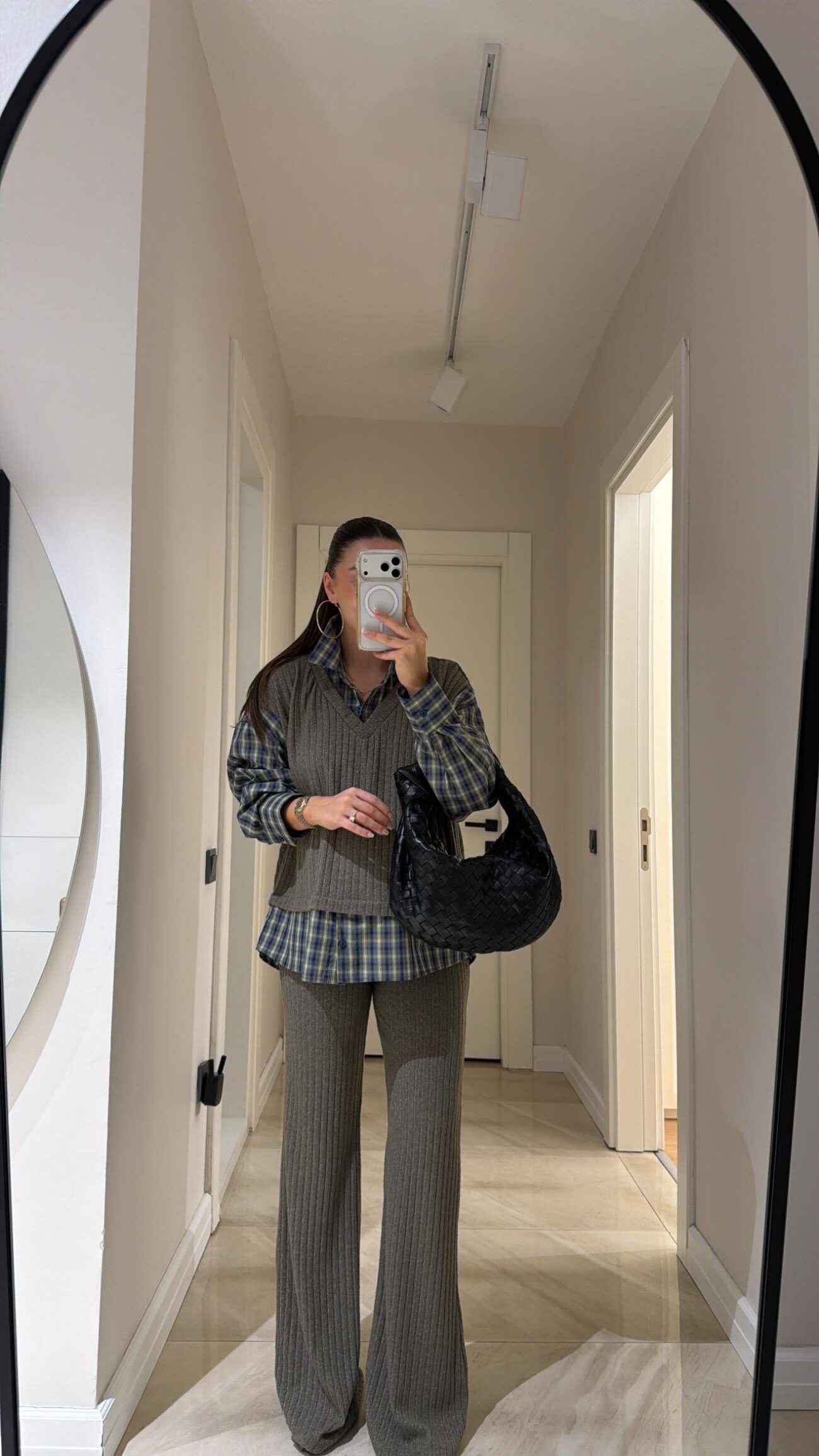 Cosy Gömlek Detaylı Triko Pantolon Takım--Haki - Görsel 5