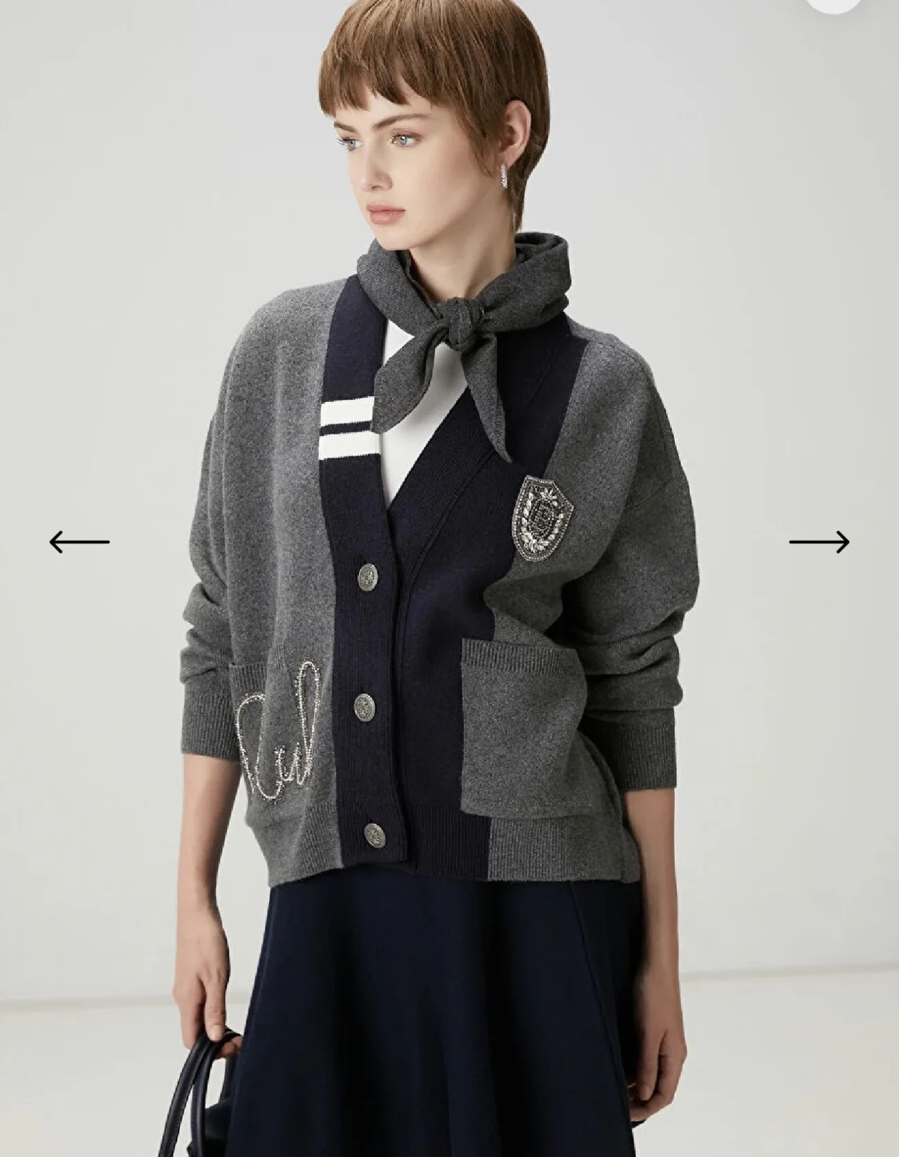 İşlemeli Muadil Hırka - Görsel 6