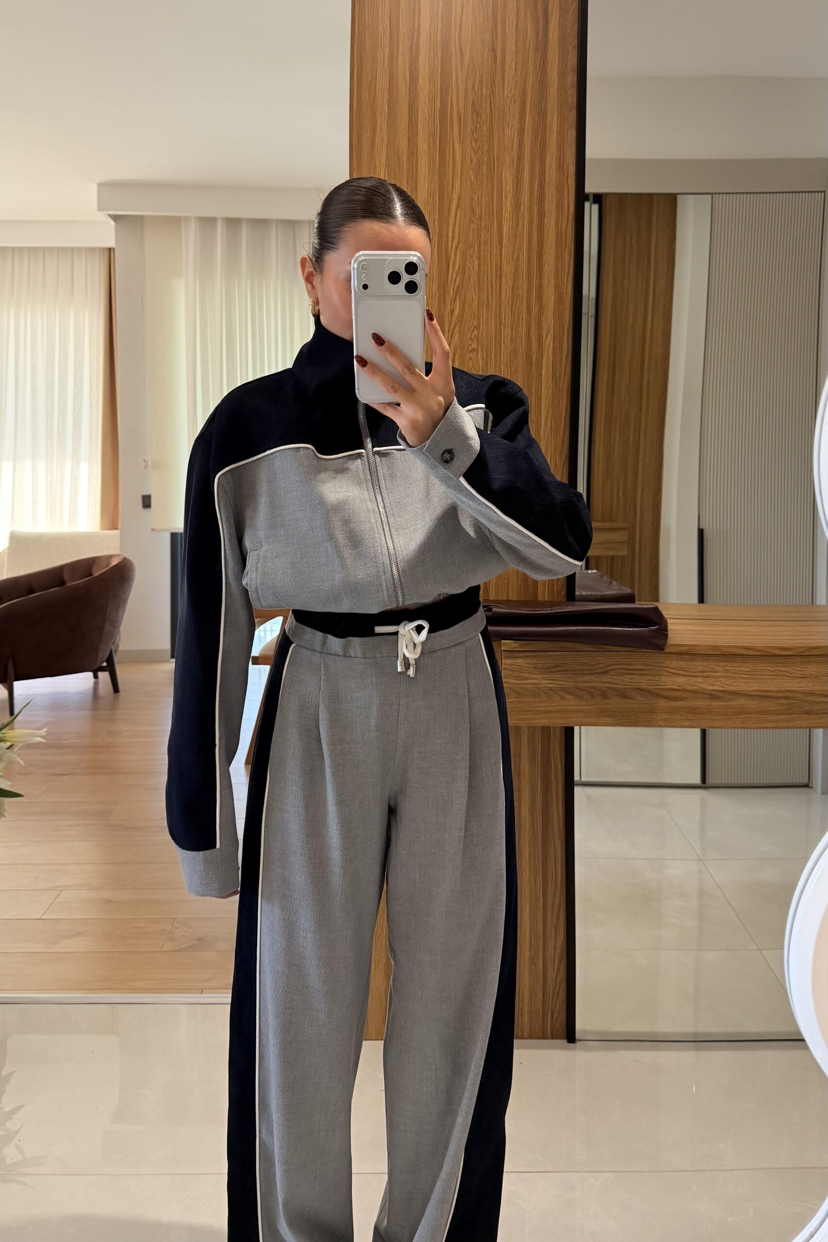 City Move Garnili Takım - Gri - Görsel 5