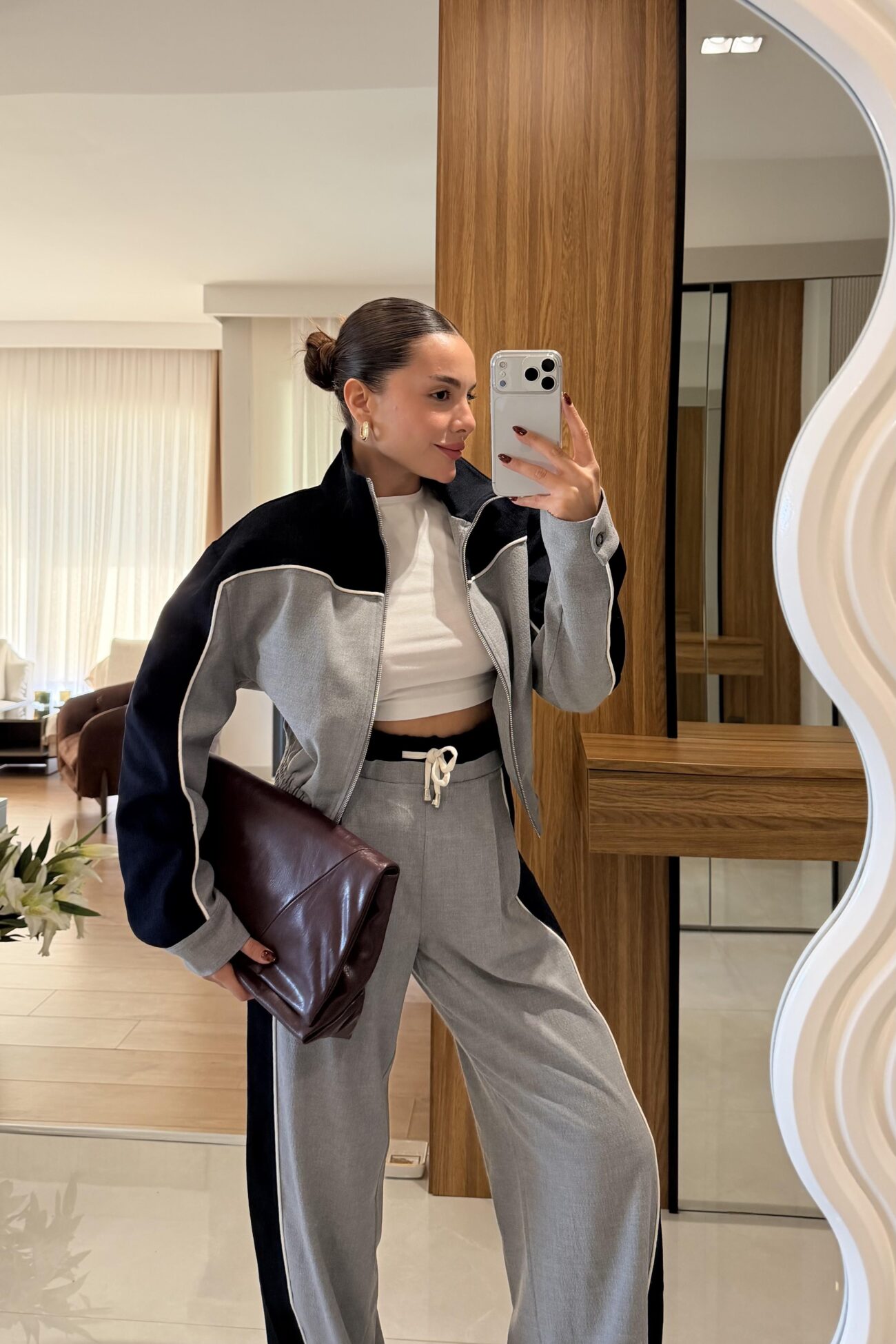 City Move Garnili Takım - Gri - Görsel 4