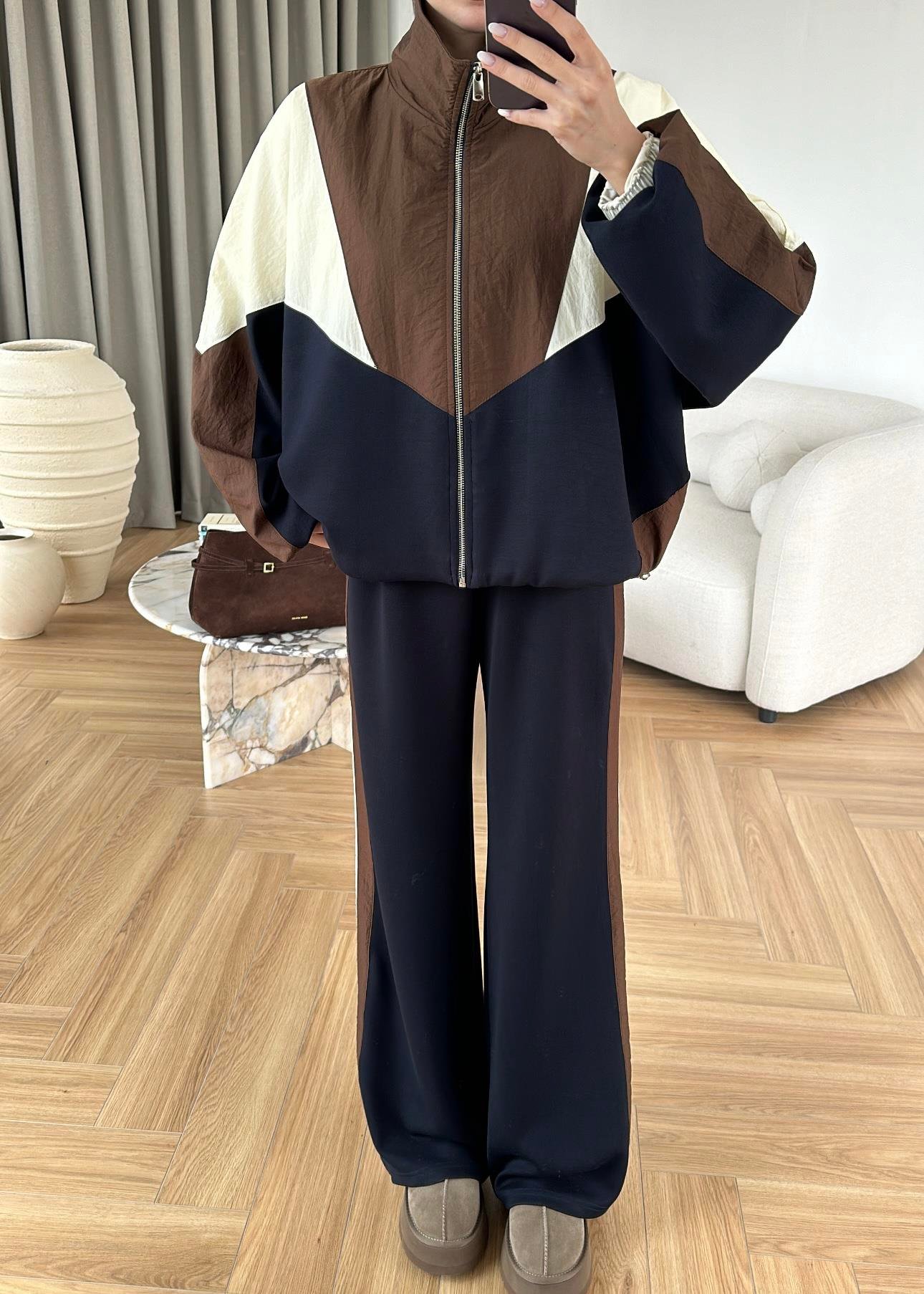 Stvarius 3 Renkli Paraşüt İkili Takım - Kahve - Görsel 2