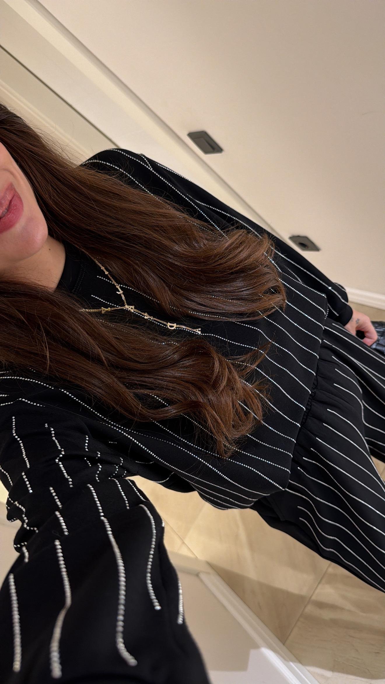 Taşlı İkili Takım - Siyah - Görsel 6