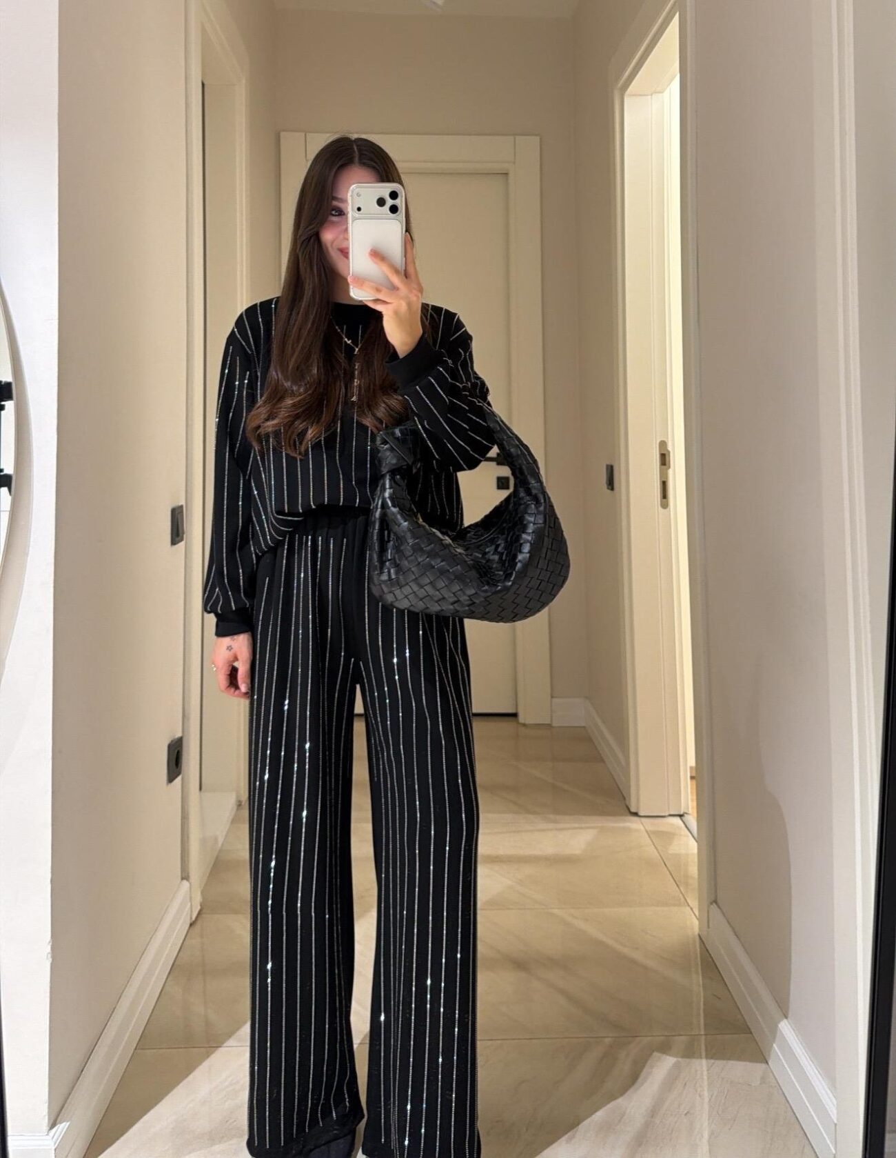 Taşlı İkili Takım - Siyah - Görsel 5