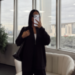 Fermuarlı Basic İkili Takım BÜYÜK BEDEN TK2962  -Siyah