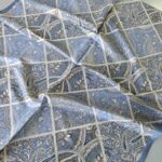 Şehnaz Vual İpek Şal 10103 - Mavi Vizon