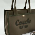Coach canvas büyük boy yeşil çanta