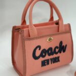 Coach canvas küçük boy pembe çanta