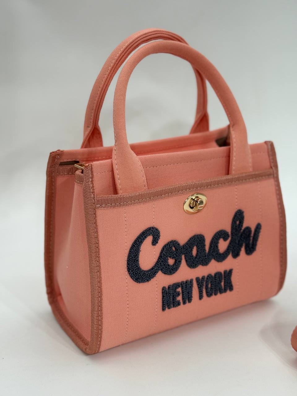 Coach canvas küçük boy pembe çanta