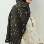 Fawn Ceylan Desen Şal - Siyah