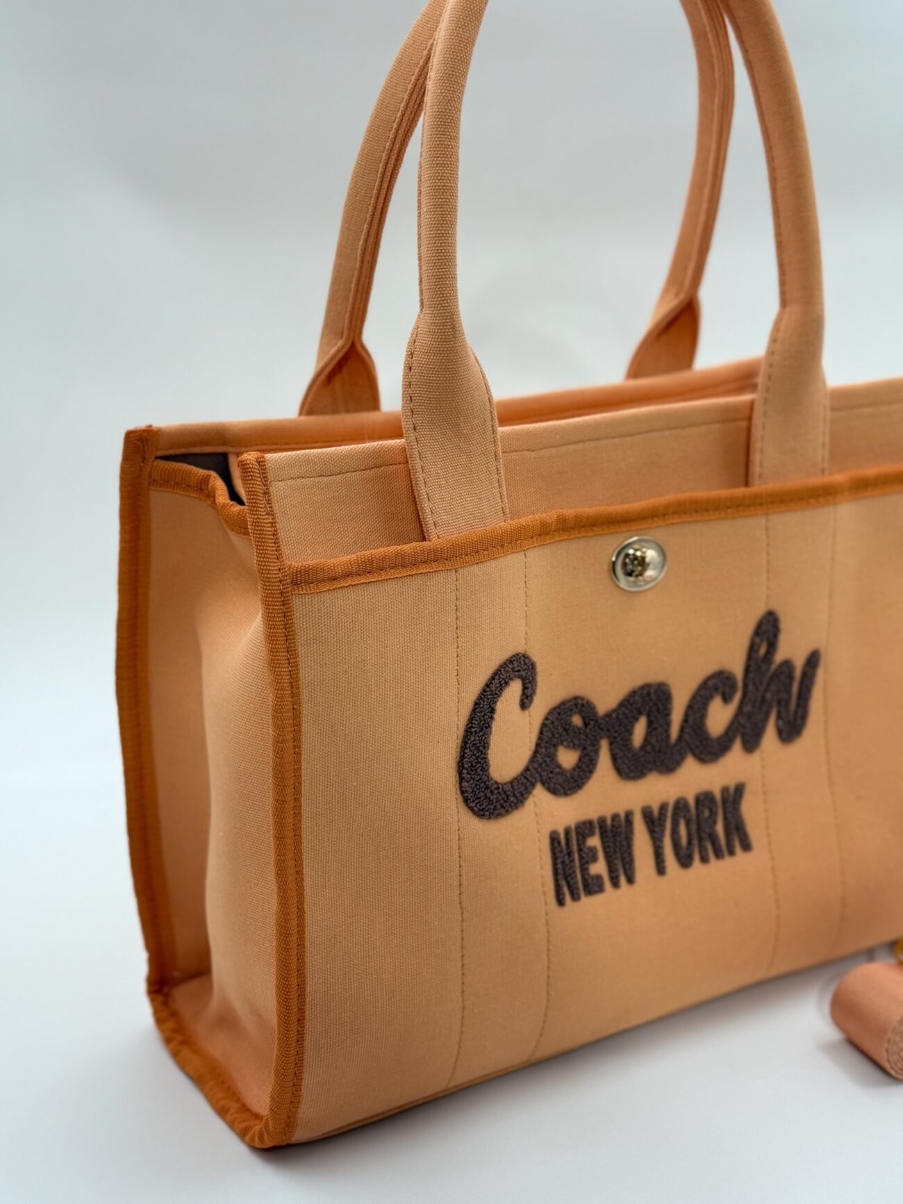 Coach canvas büyük boy turuncu çanta
