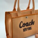 Coach canvas büyük boy turuncu çanta