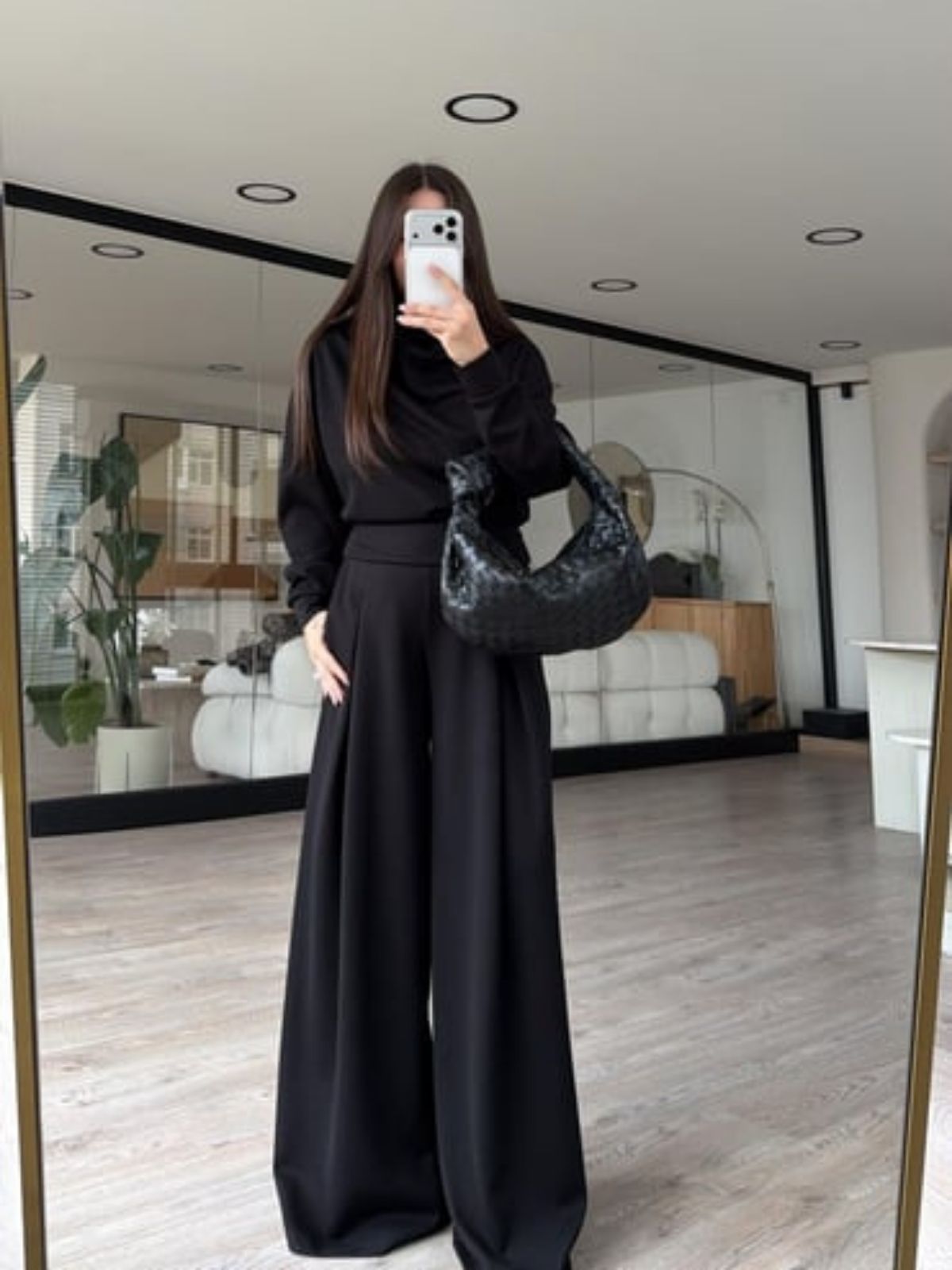 Siyah Balıkçı Yaka Marka Model Modal Takım