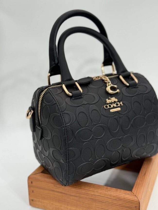 Coach Gofraj 20 cm speedy siyah çanta