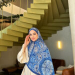 Şehzade Vual İpek Şal 10102 - Saks