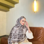 Şehnaz Vual İpek Şal 10103 - Acı Kahve - Vizon