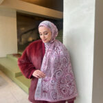 Şehzade Vual İpek Şal 10102 - Toz Pembe