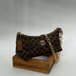 Coach monogram zincirli baget taba- Kahve çanta