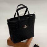 Coach Gofraj orta boy kova siyah çanta