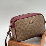 Coach postacı bordo kum çanta
