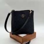 Coach monogram orta boy çapraz siyah çanta