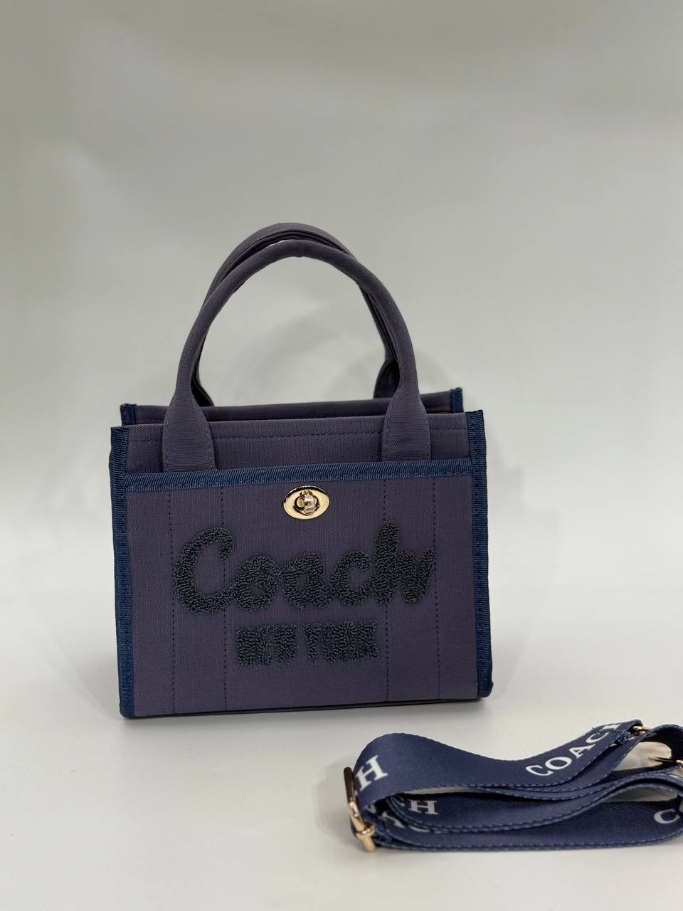 Coach canvas küçük boy lacivert çanta
