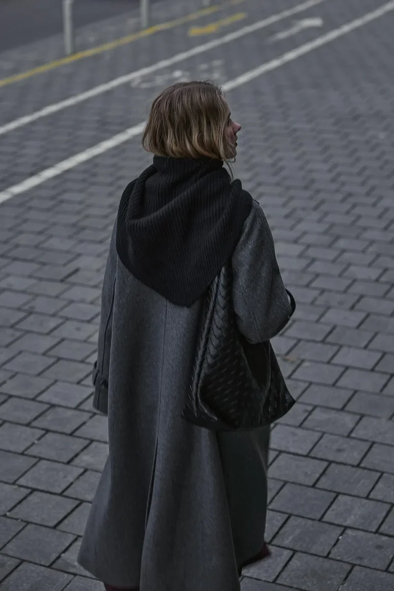 Triko Balaclava Bandana Atkı - Siyah - Görsel 4