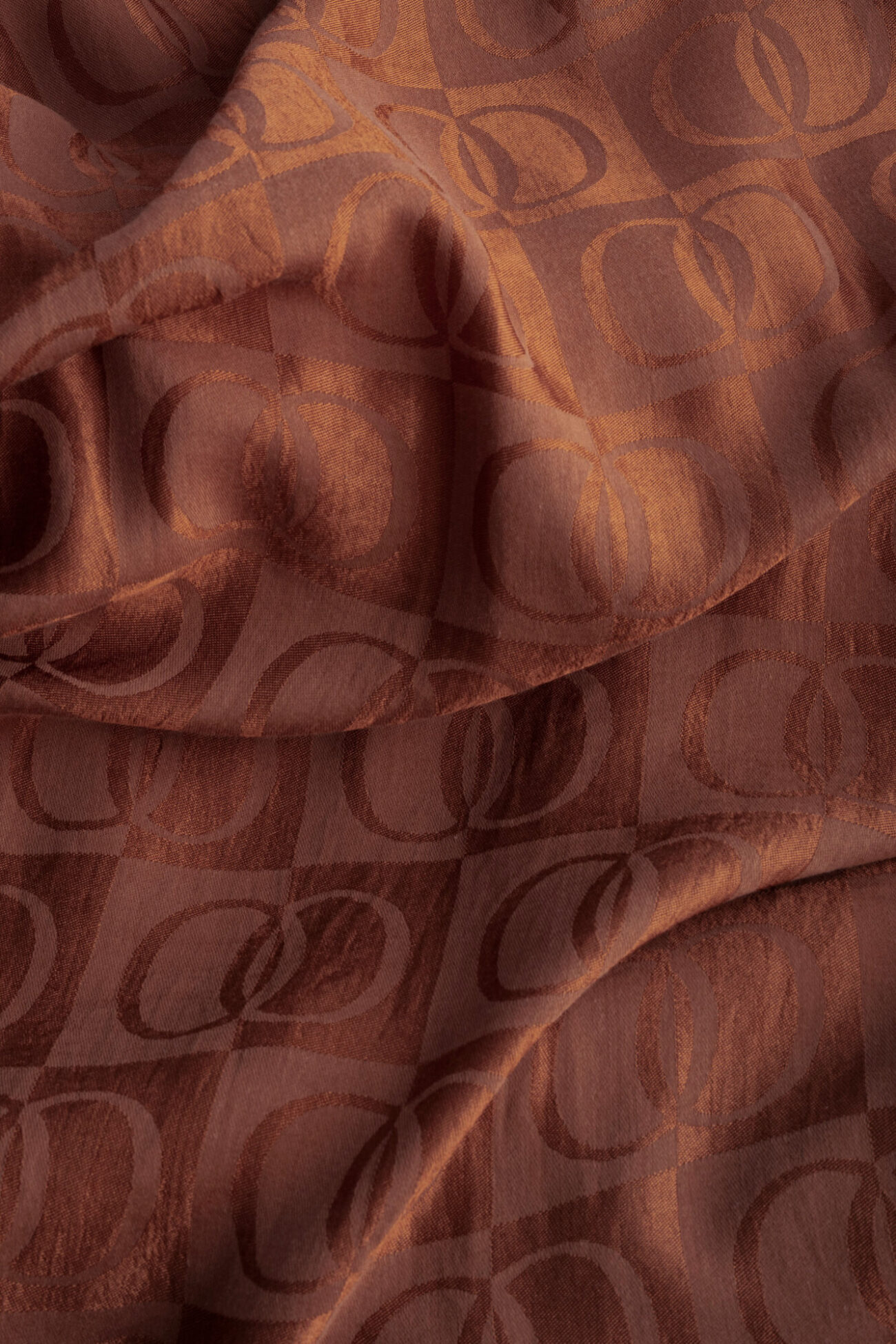 Dama Desen Bakır Naia Pamuk Şal 70x200 - Görsel 4