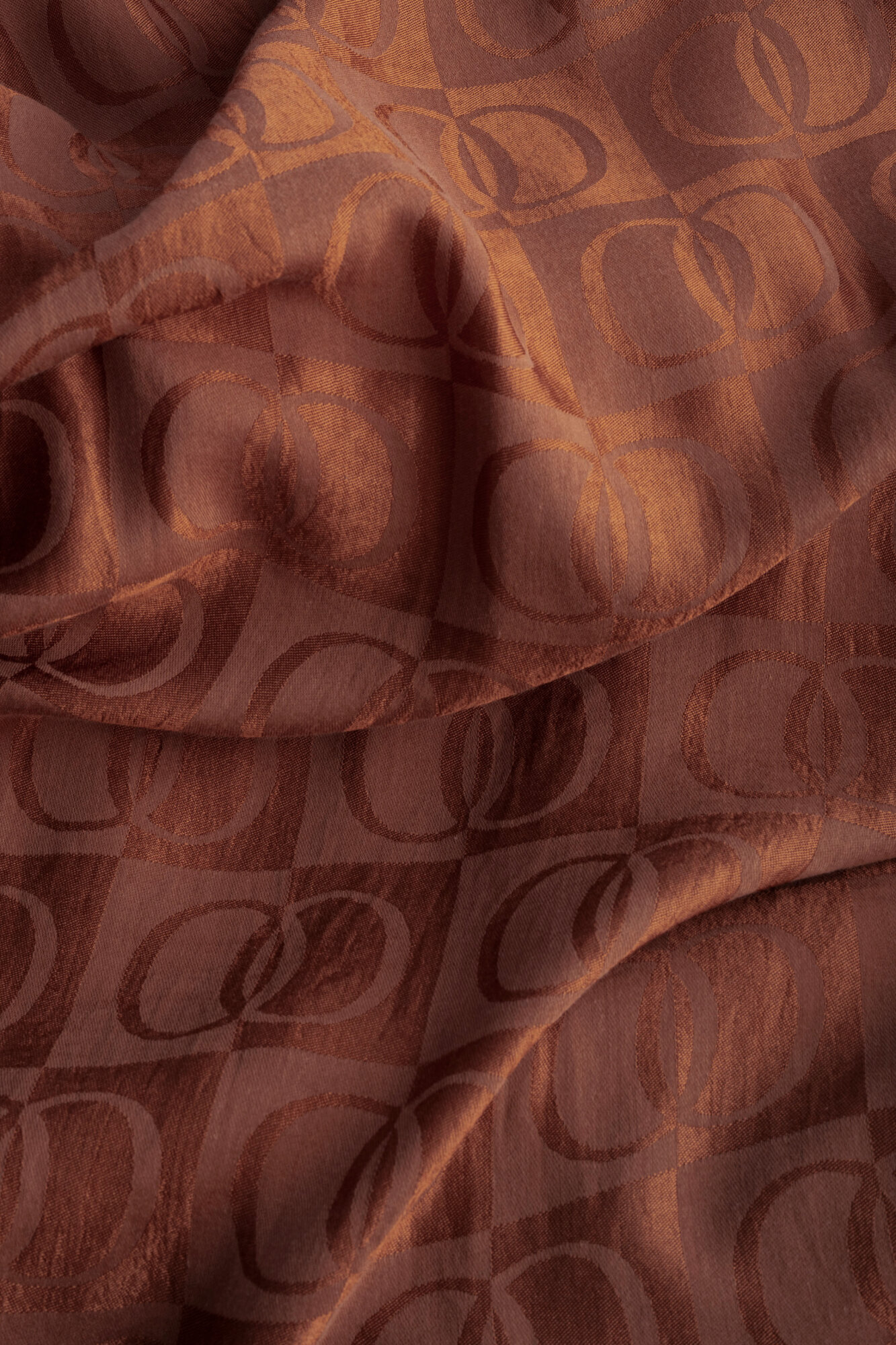 Dama Desen Bakır Naia Pamuk Şal 70x200 - Görsel 4