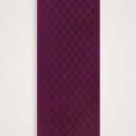 Dama Desen Mürdüm Naia Pamuk Şal 70x200