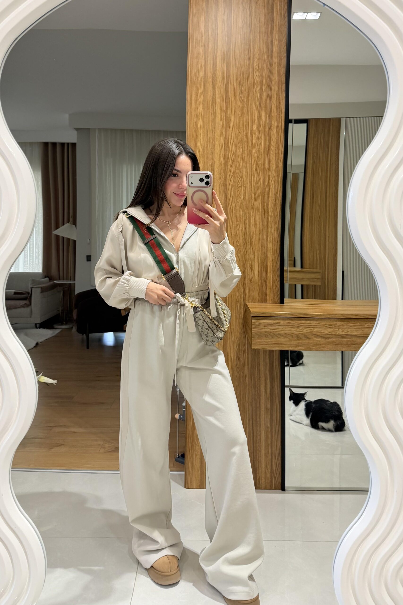 M.Dutti Saten Garnili İkili Takım - Taş