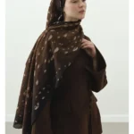 Fawn Ceylan Desen Şal -Kahve