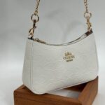 Coach Gofraj baget beyaz çanta