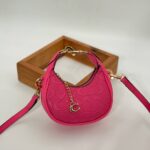 Coach Gofraj küçük boy ay çanta fuşya çanta