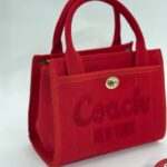 Coach canvas küçük boy kırmızı çanta