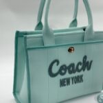 Coach canvas büyük boy mavi çanta