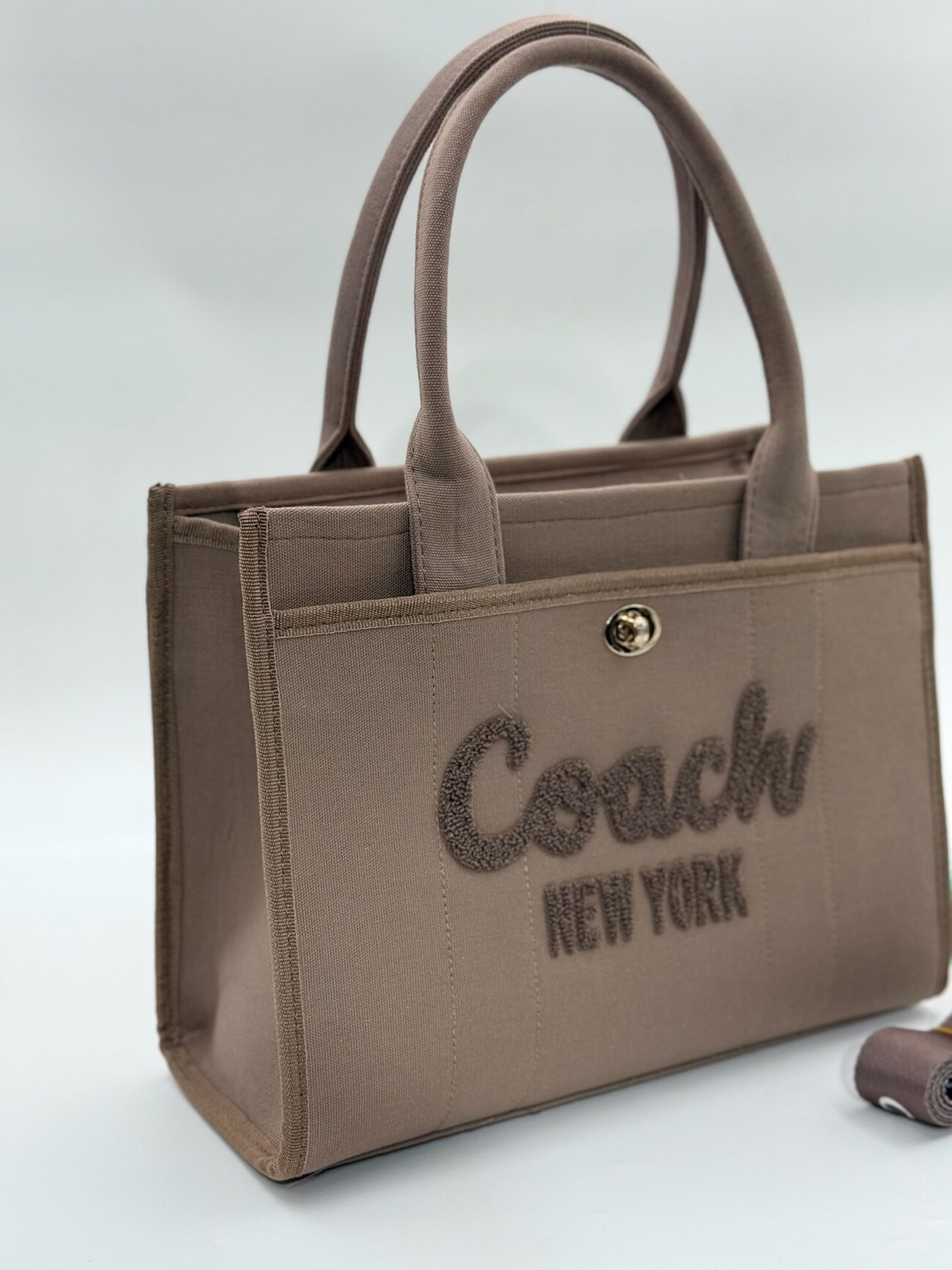 Coach canvas büyük boy taş çanta