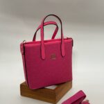 Coach Gofraj orta boy kova Fuşya çanta