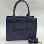 Coach canvas büyük boy lacivert çanta