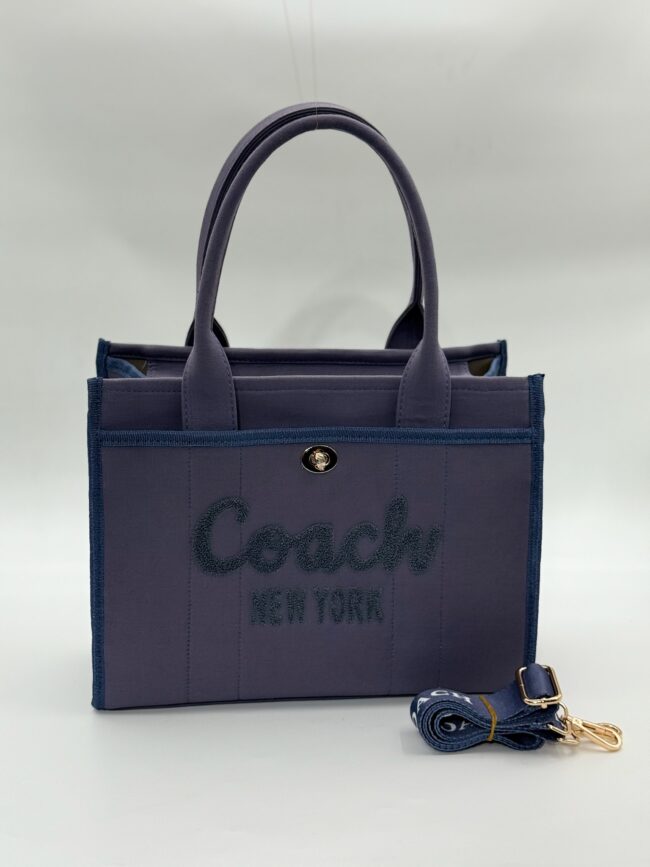 Coach canvas büyük boy lacivert çanta