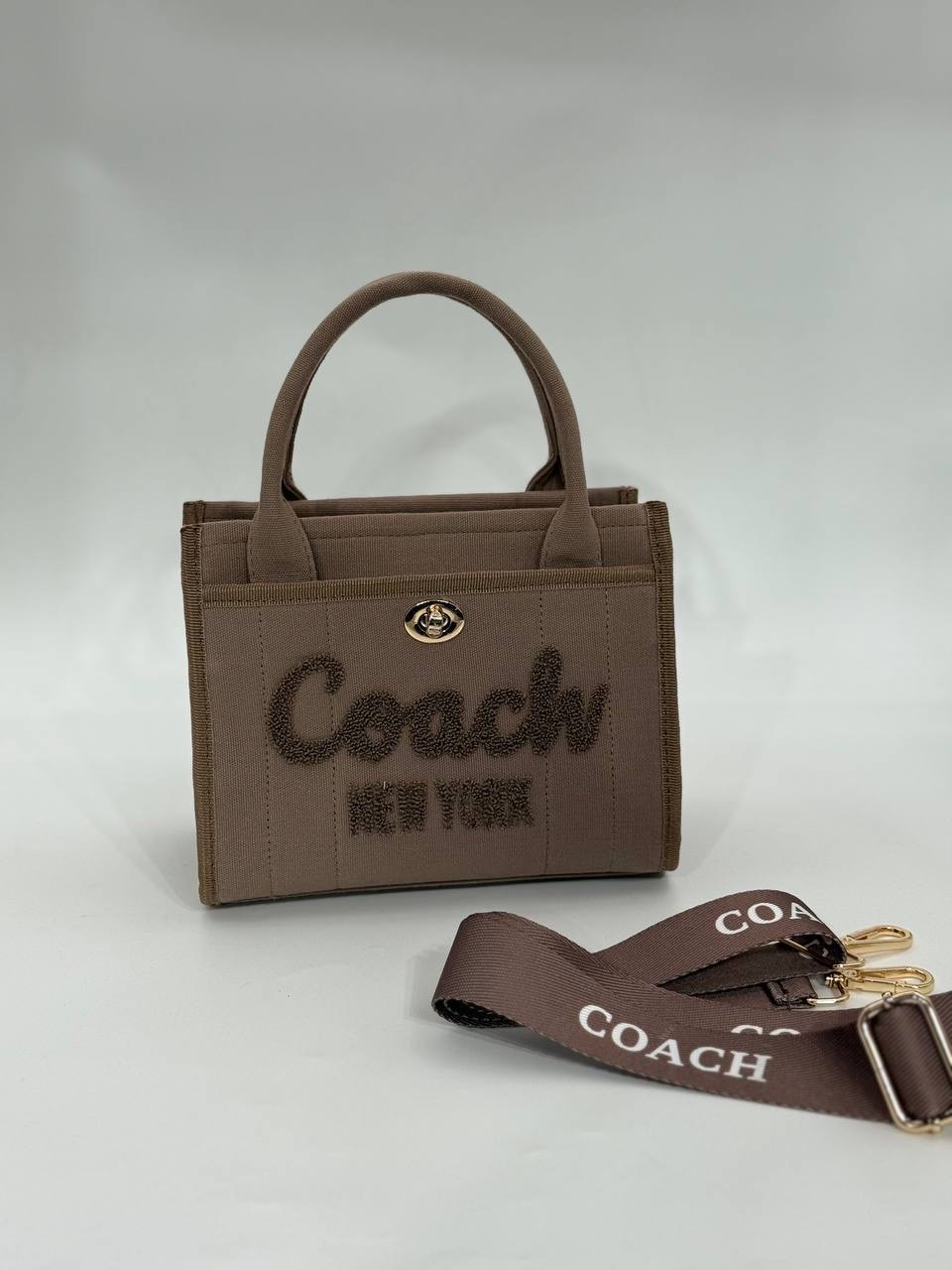 Coach canvas küçük boy mokha çanta