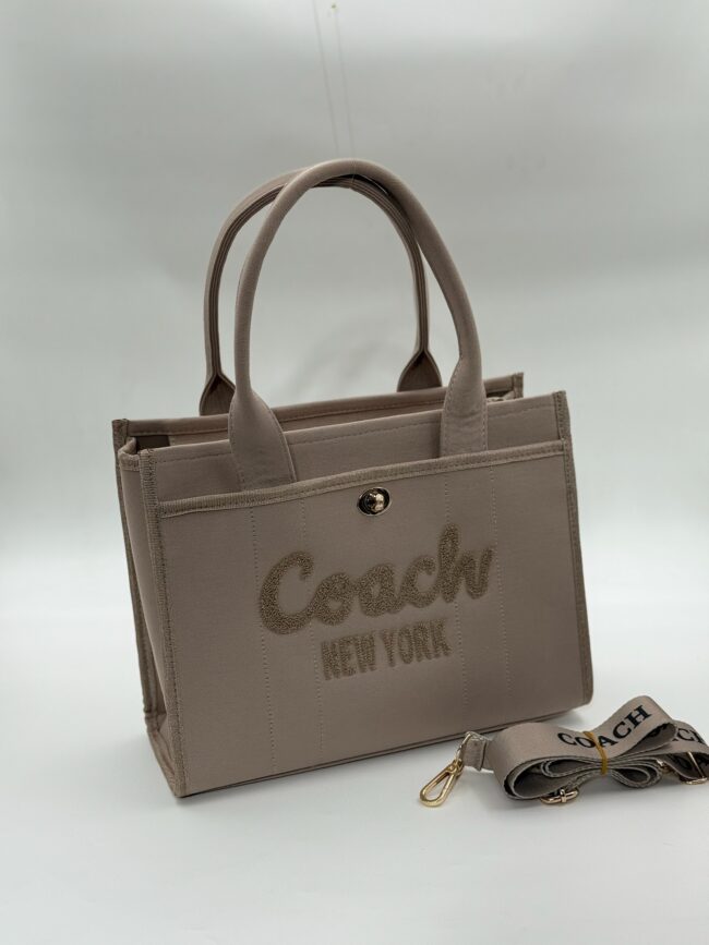 Coach canvas büyük boy taş çanta