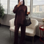 Premium Oysh Edoril İkili Takım TK100255 - Acı Kahve