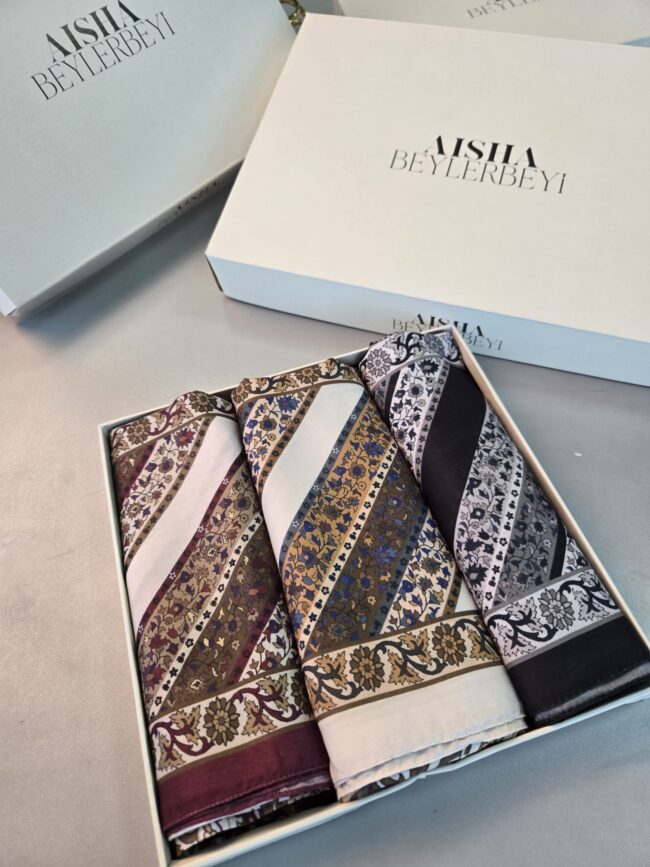 Tablo Desen %100 Pamuk 3’lü Şal Avantajlı Kutu