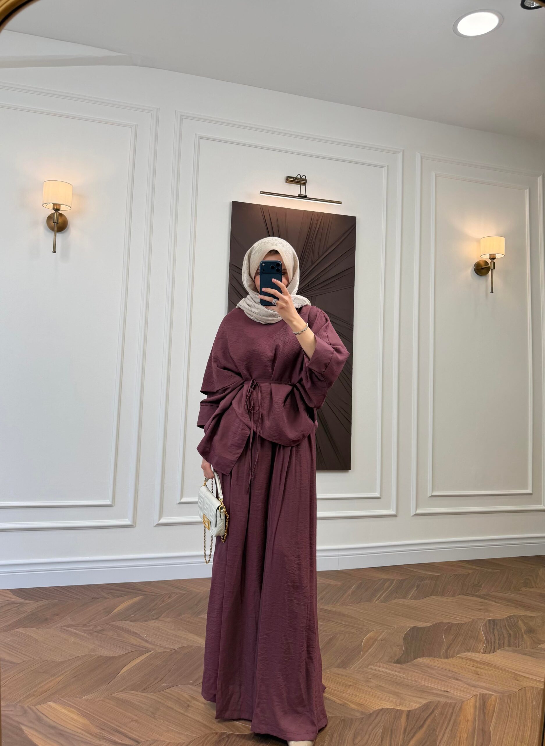 Alen Astarlı Pamuk Vual İkili Takım - Bordo