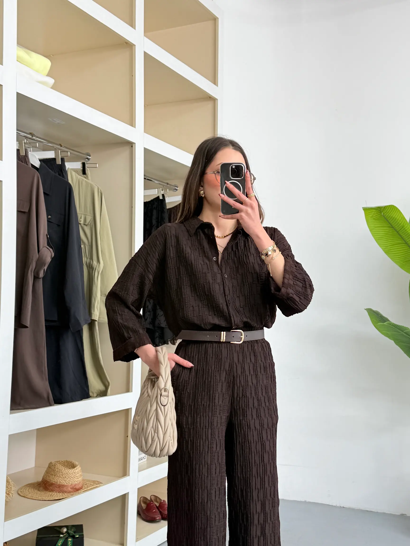 Monaco İkili Takım - Kahve - Görsel 3