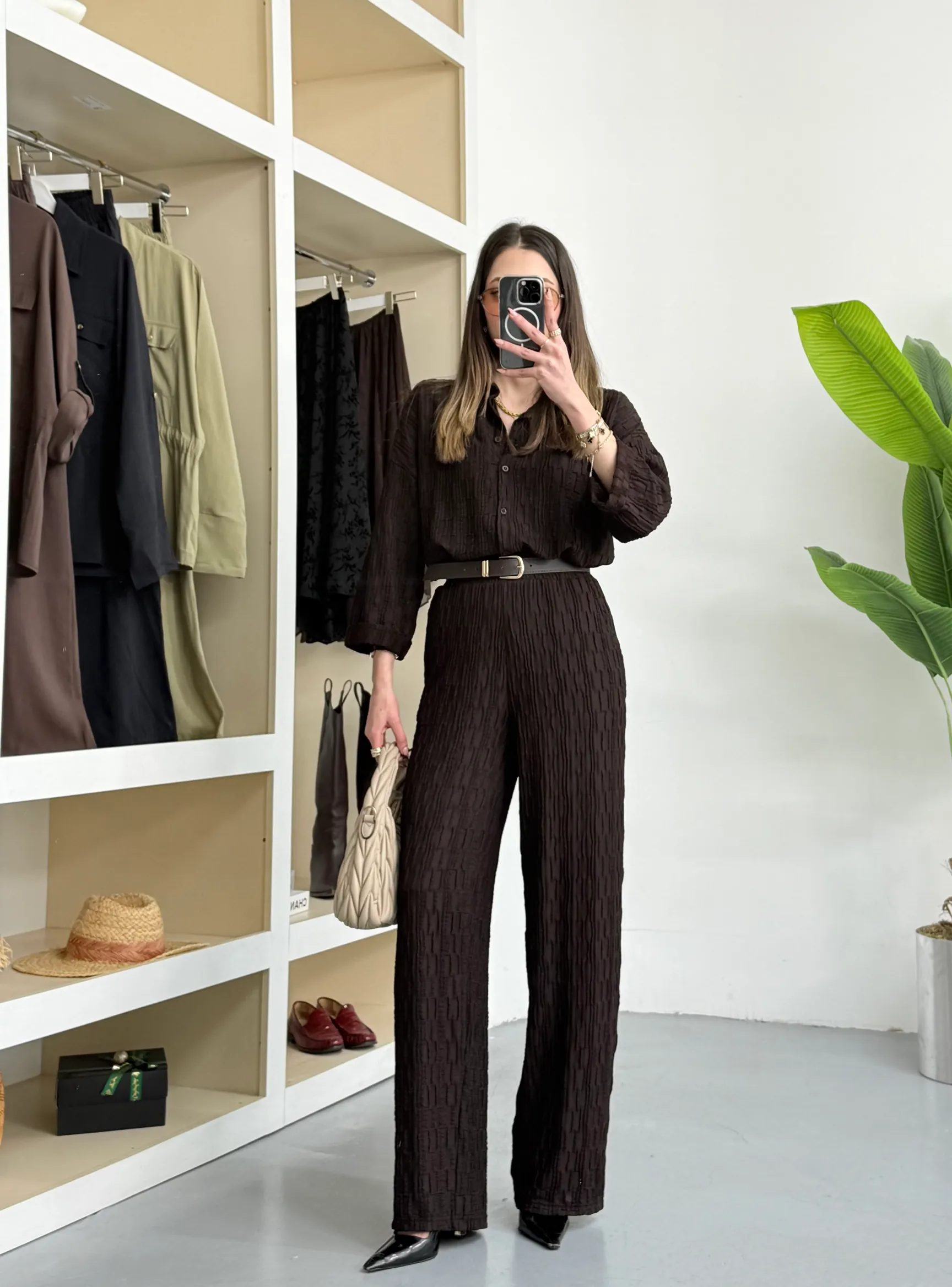 Monaco İkili Takım - Kahve