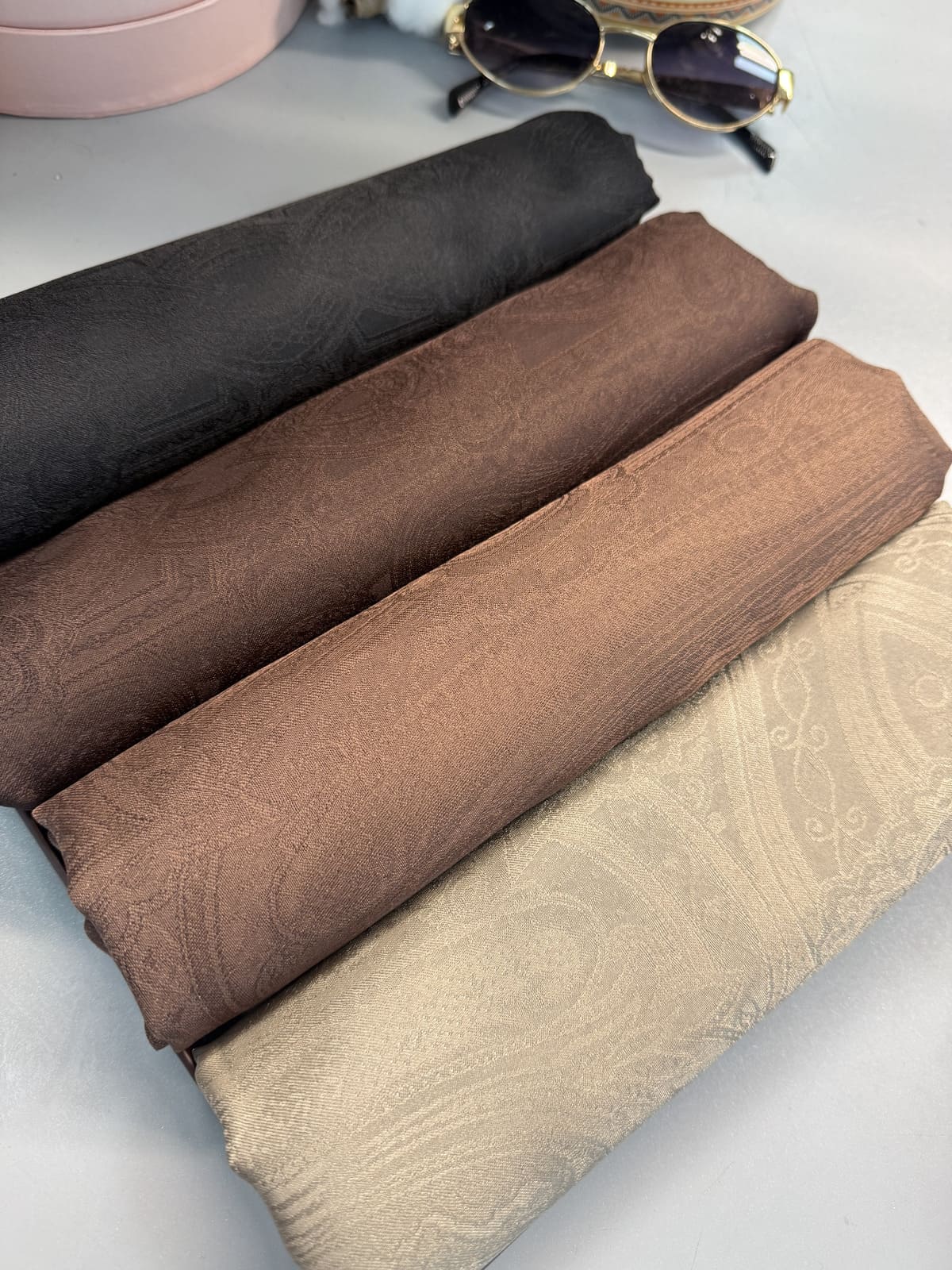 Oliva 4'lü Set Soft Dokulu Avantajlı Şal Kutusu