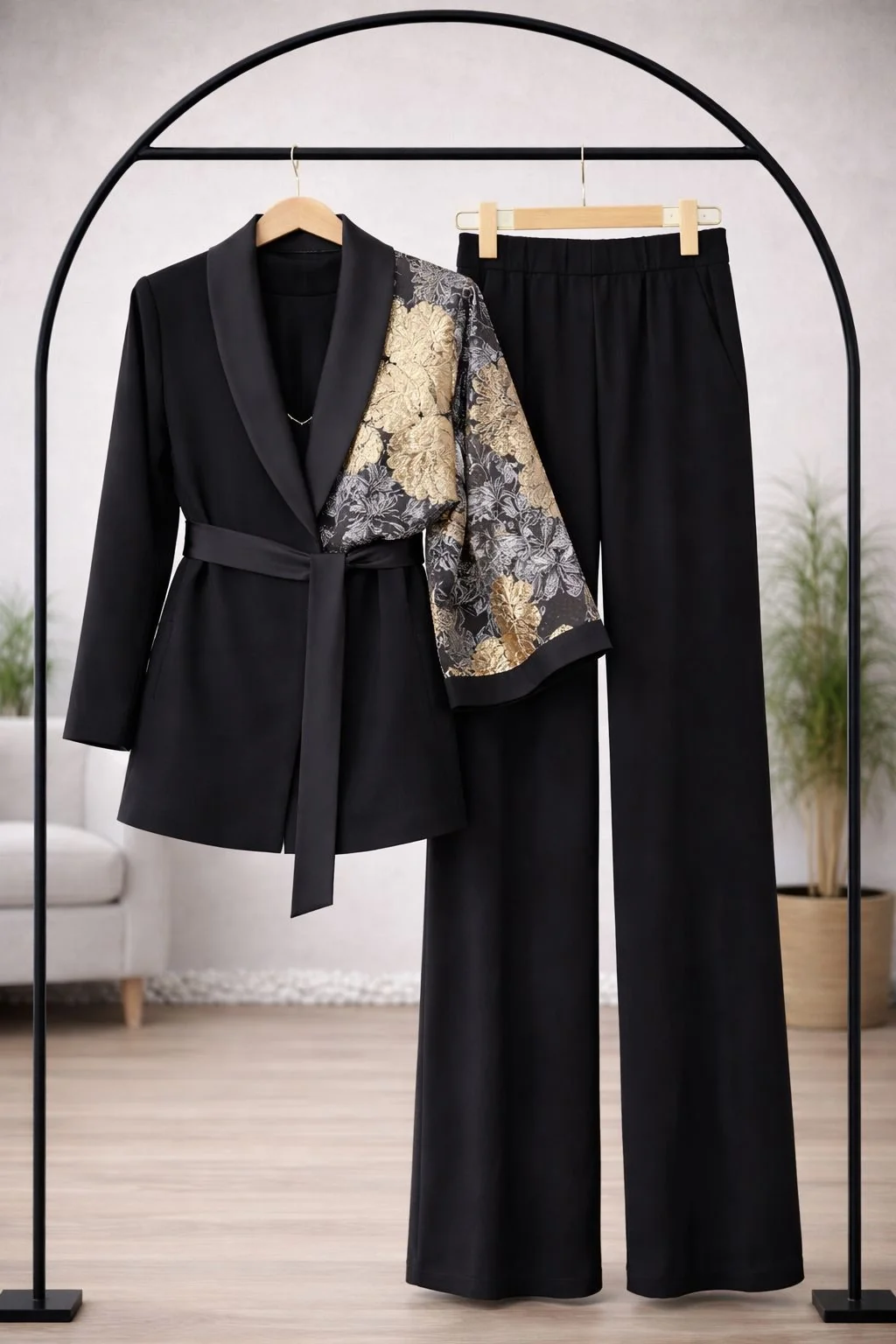 Luna Leopar Ceketli Takım